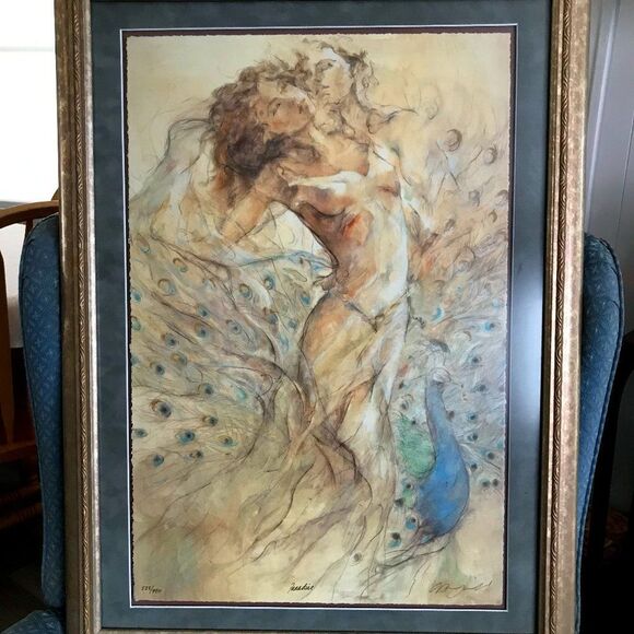 Framed "Paradise" by Gary Benfield Seriolithograph - Picture 2 of 10